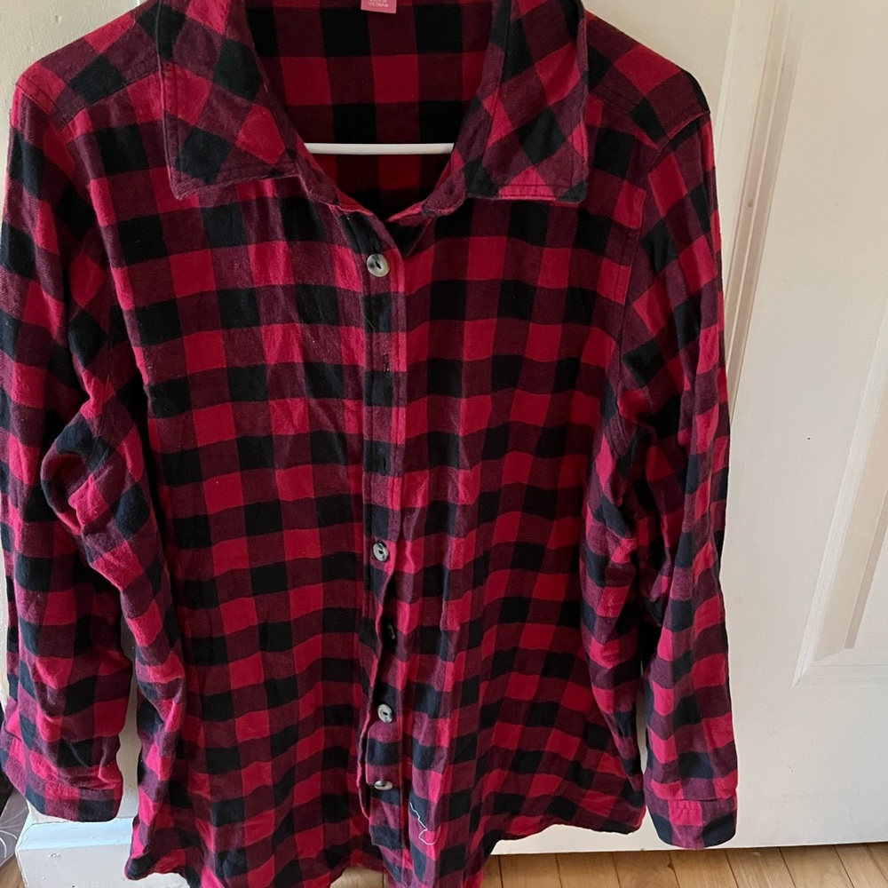 Buffalo check button up
